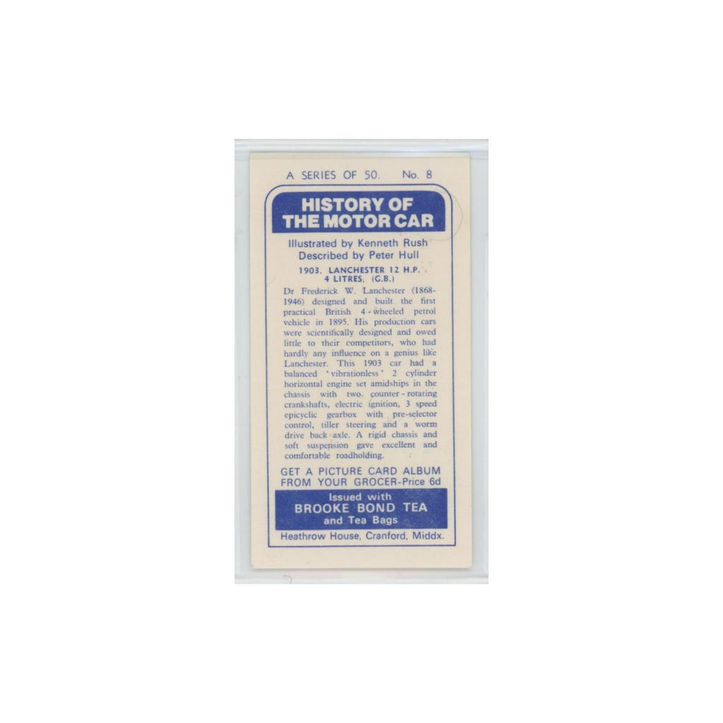 1968 Brooke Bond History of the Motor Car 1903 Lanchester #8