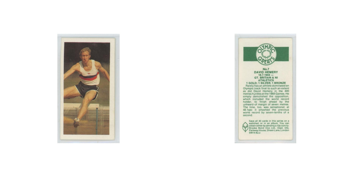 1979 Brooke Bond Olympic Greats David Hemery #7