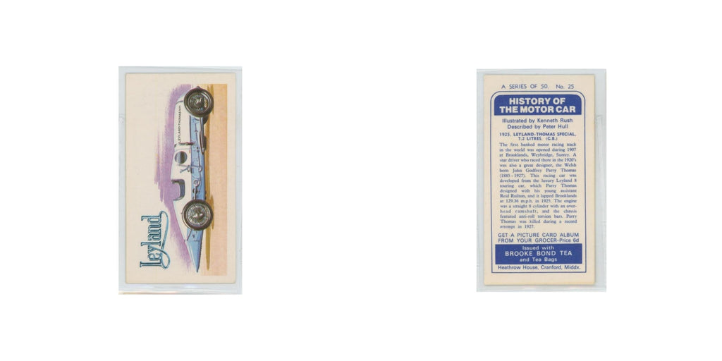 1968 Brooke Bond History of the Motor Car 1925 Leyland Thomas Special #25