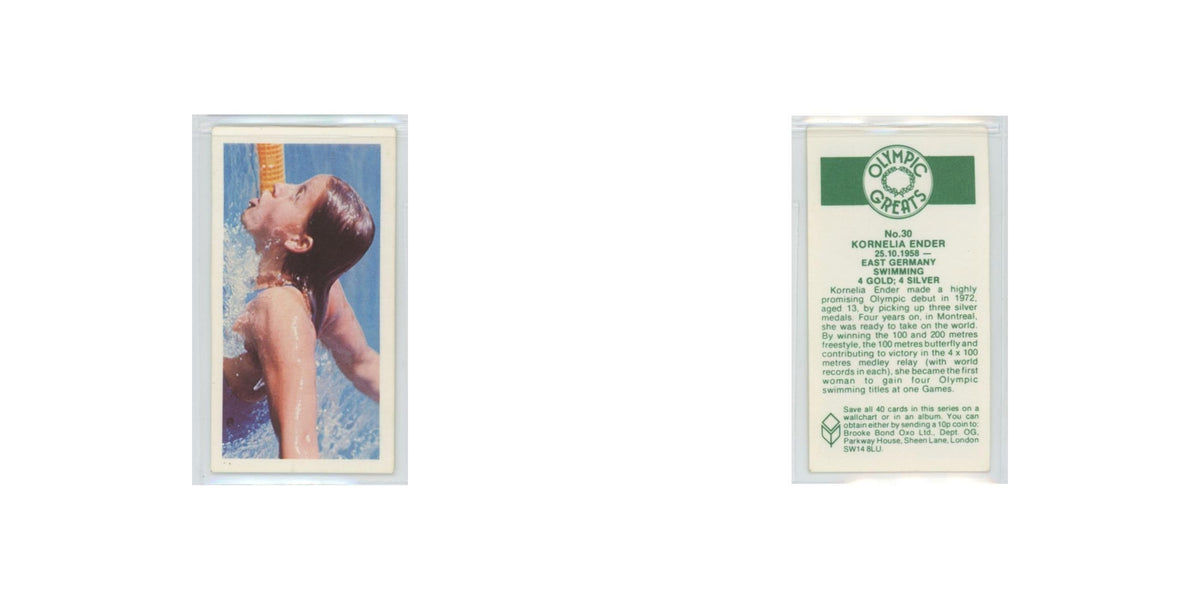 1979 Brooke Bond Olympic Greats Kornelia Ender #30