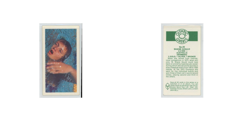 1979 Brooke Bond Olympic Greats Shane Gould #29
