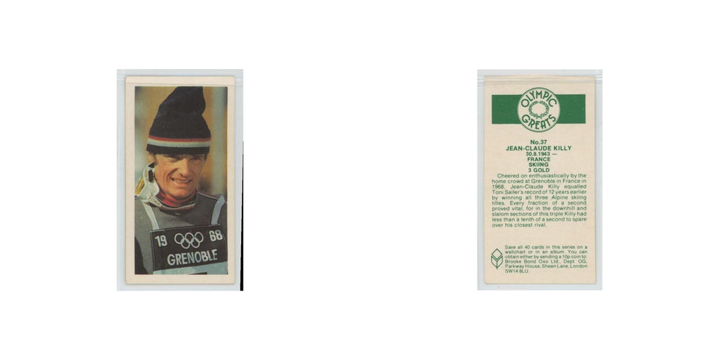 1979 Brooke Bond Olympic Greats Jean Claude Killy #37