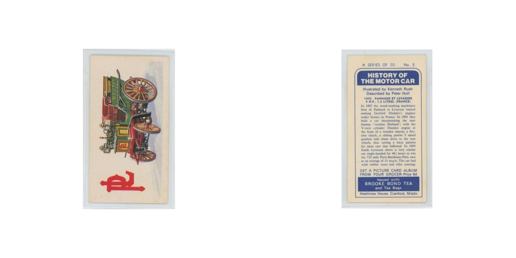 1968 Brooke Bond History of the Motor Car 1895 Panhard Et Levassor #3