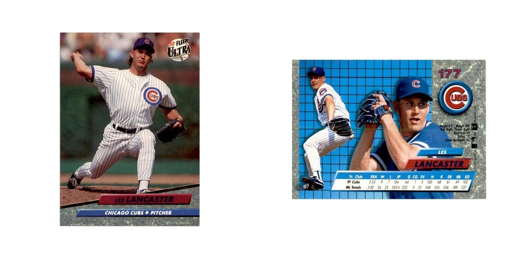 1992 Fleer Ultra Les Lancaster Baseball Cards #177