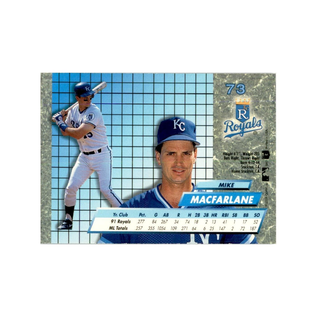 1992 Fleer Ultra Mike Macfarlane Baseball Cards #73