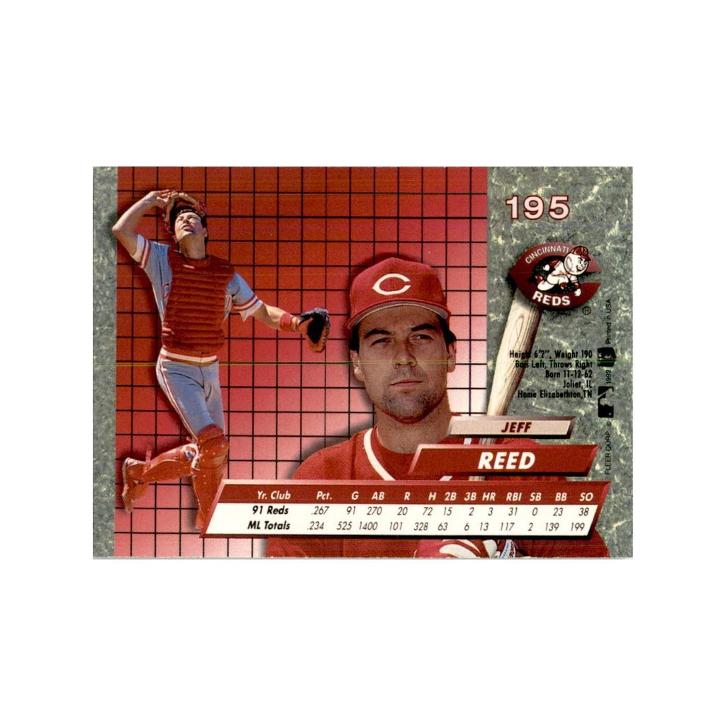 1992 Fleer Ultra Jeff Reed Baseball Cards #195