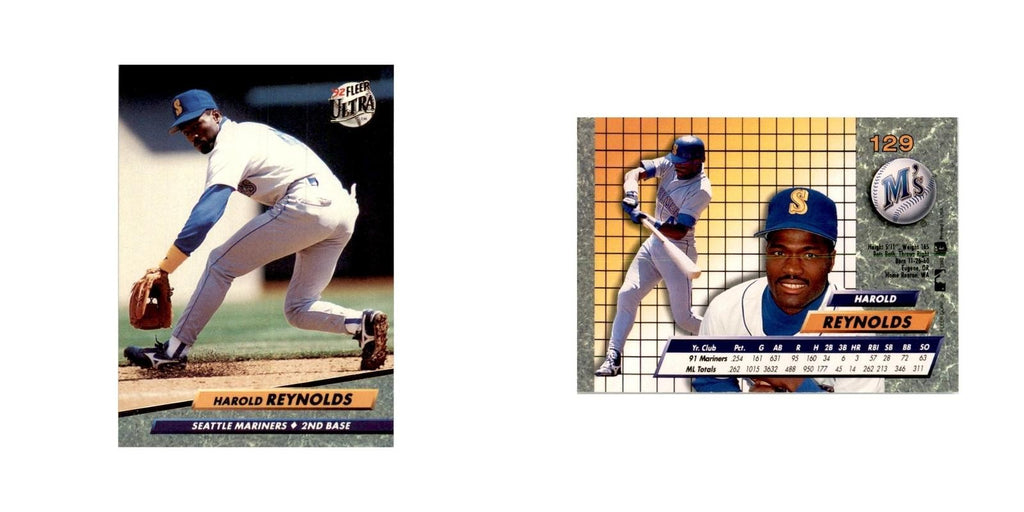 1992 Fleer Ultra Harold Reynolds Baseball Cards #129