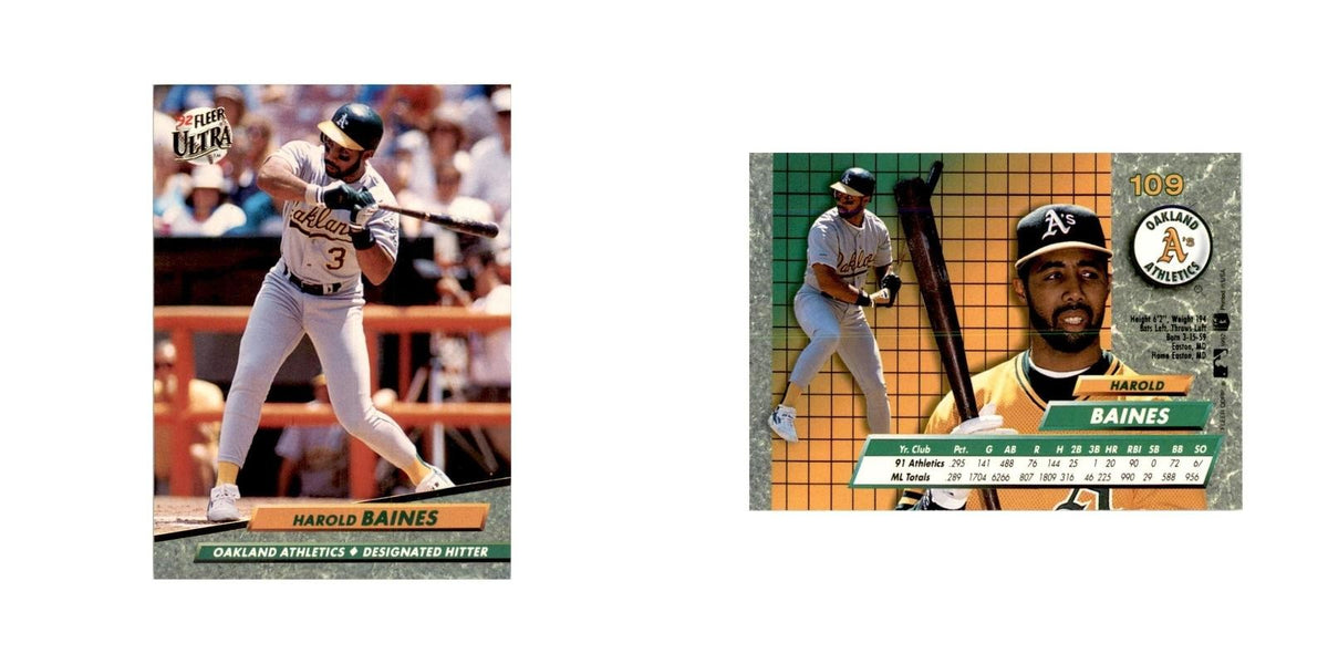 1992 Fleer Ultra Harold Baines Baseball Cards #109