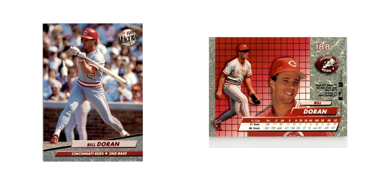 1992 Fleer Ultra Bill Doran Baseball Cards #188