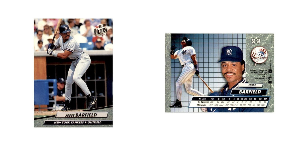 1992 Fleer Ultra Jesse Barfield Baseball Cards #99