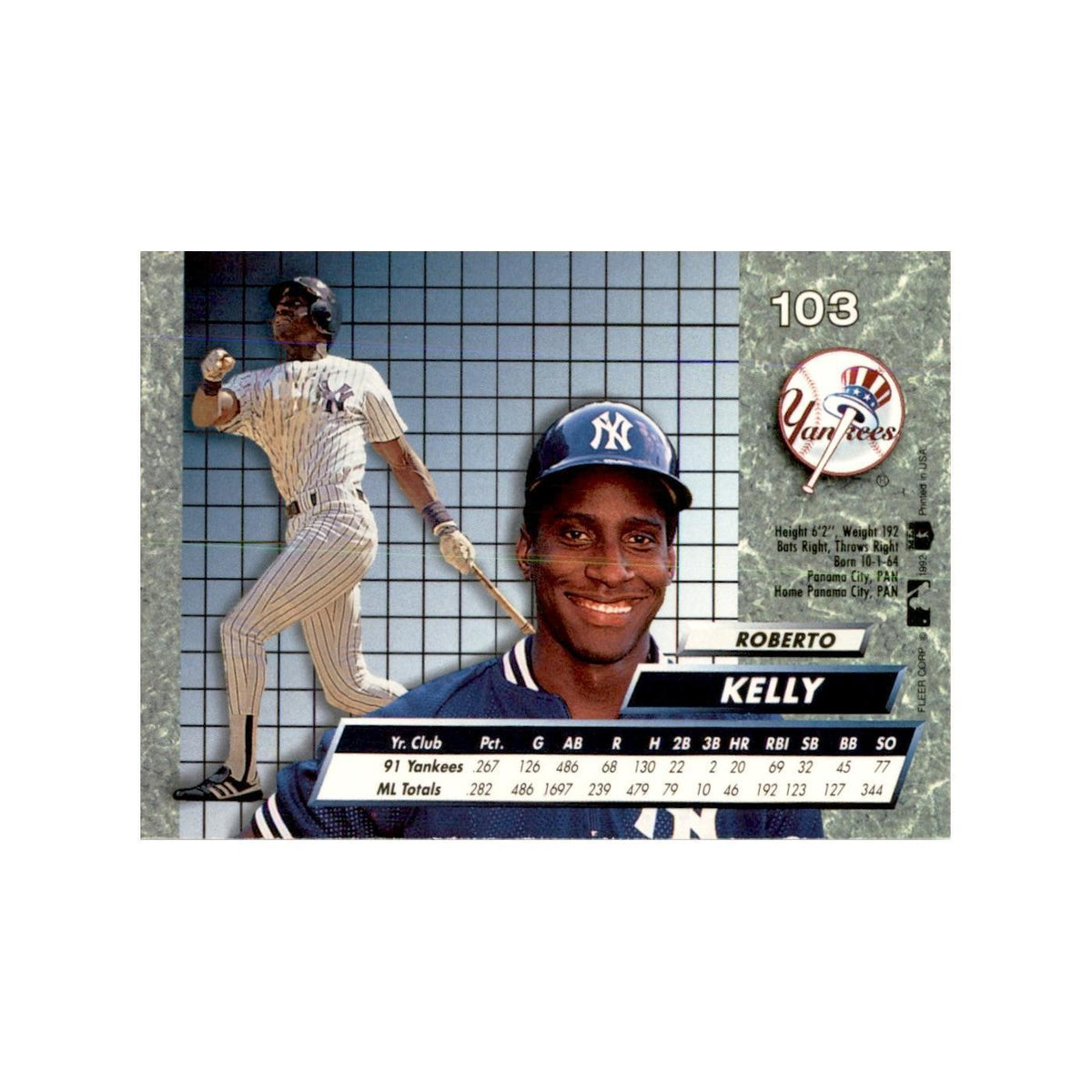 1992 Fleer Ultra Roberto Kelly Baseball Cards #103