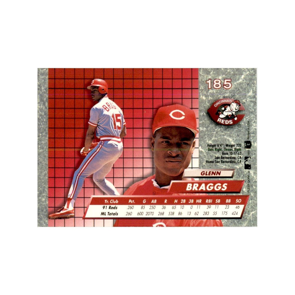 1992 Fleer Ultra Glenn Braggs Baseball Cards #185