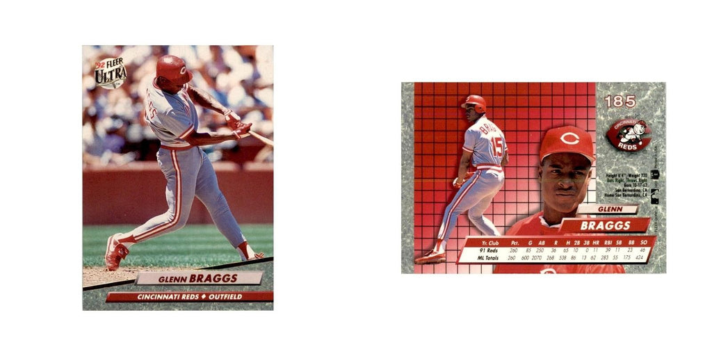 1992 Fleer Ultra Glenn Braggs Baseball Cards #185