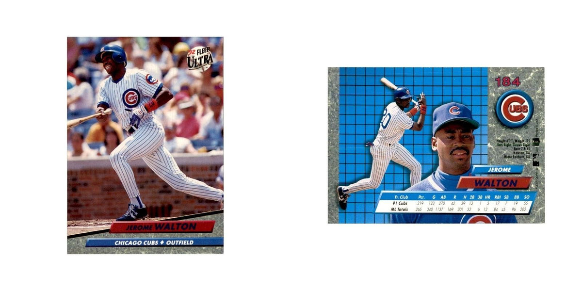 1992 Fleer Ultra Jerome Walton Baseball Cards #184