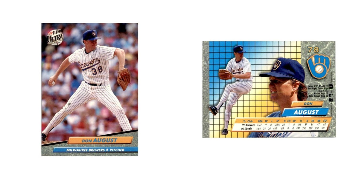 1992 Fleer Ultra Don August Baseball Cards #78