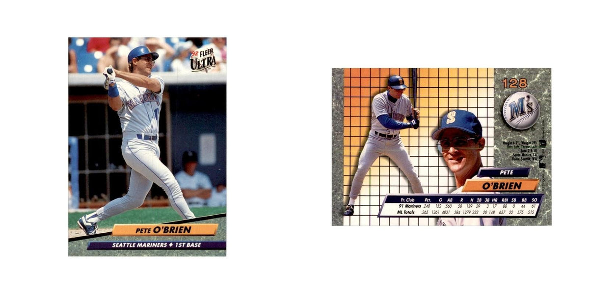 1992 Fleer Ultra Pete O'Brien Baseball Cards #128