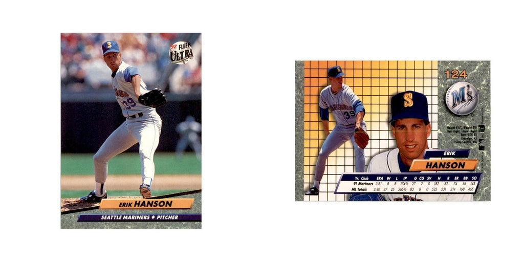 1992 Fleer Ultra Erik Hanson Baseball Cards #124