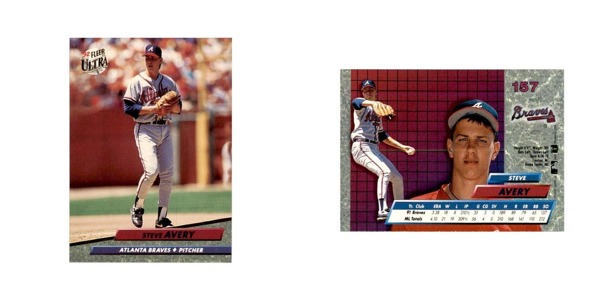 1992 Fleer Ultra Steve Avery Baseball Cards #157