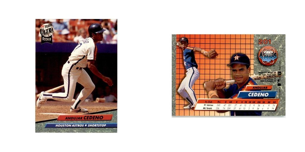 1992 Fleer Ultra Andujar Cedeno Baseball Cards #201
