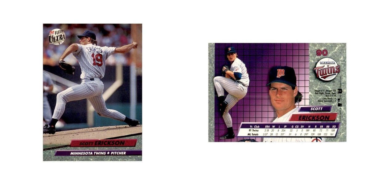 1992 Fleer Ultra Scptt Erickson Baseball Cards #90