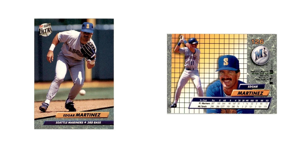1992 Fleer Ultra Edgar Martinez Baseball Cards #126
