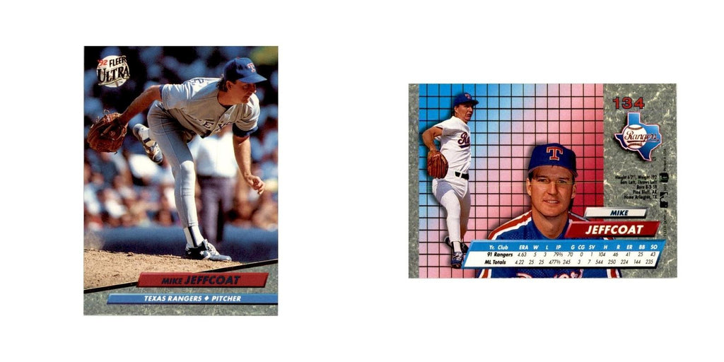 1992 Fleer Ultra Mike Jeffcoat Baseball Cards #134