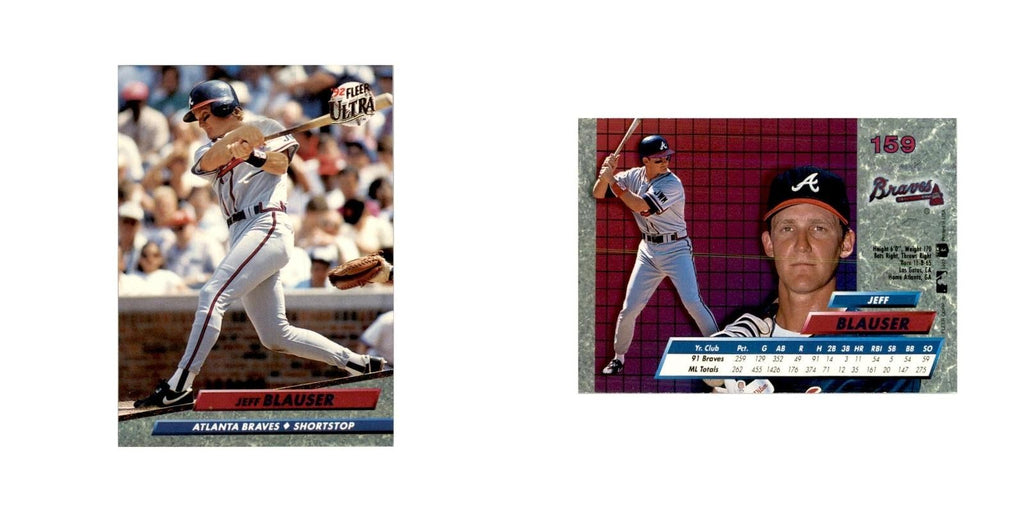 1992 Fleer Ultra Jeff Blauser Baseball Cards #159