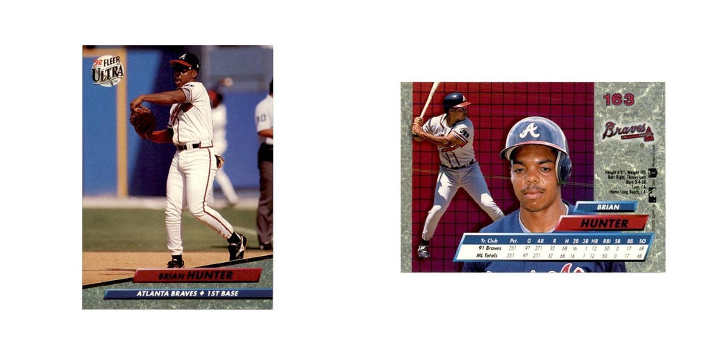 1992 Fleer Ultra Brian Hunter Baseball Cards #163