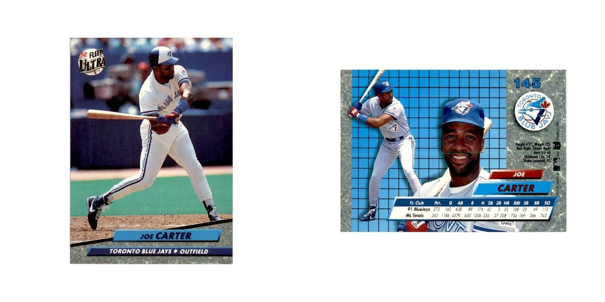 1992 Fleer Ultra Joe Carter Baseball Cards #145
