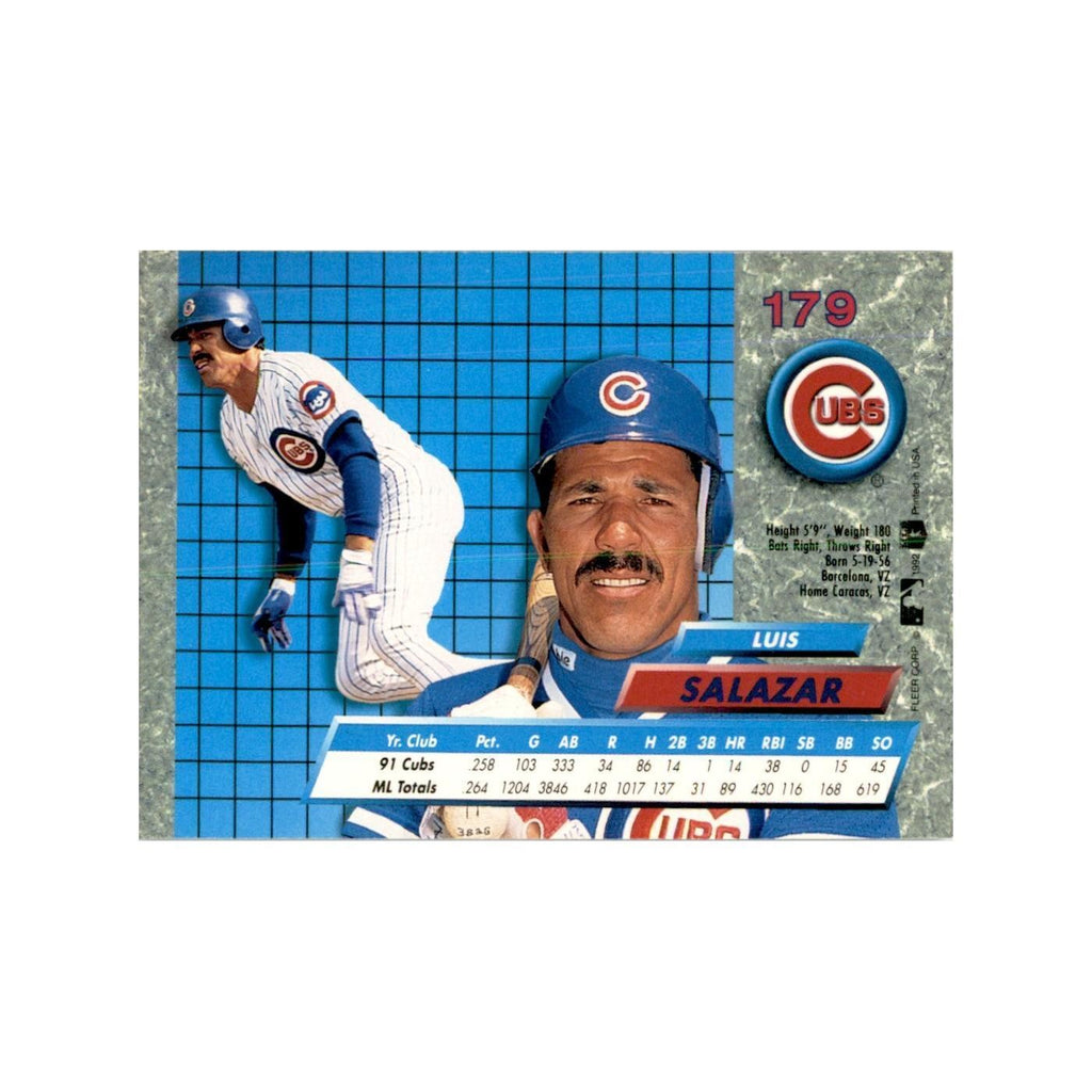 1992 Fleer Ultra Luis Salazar Baseball Cards #179