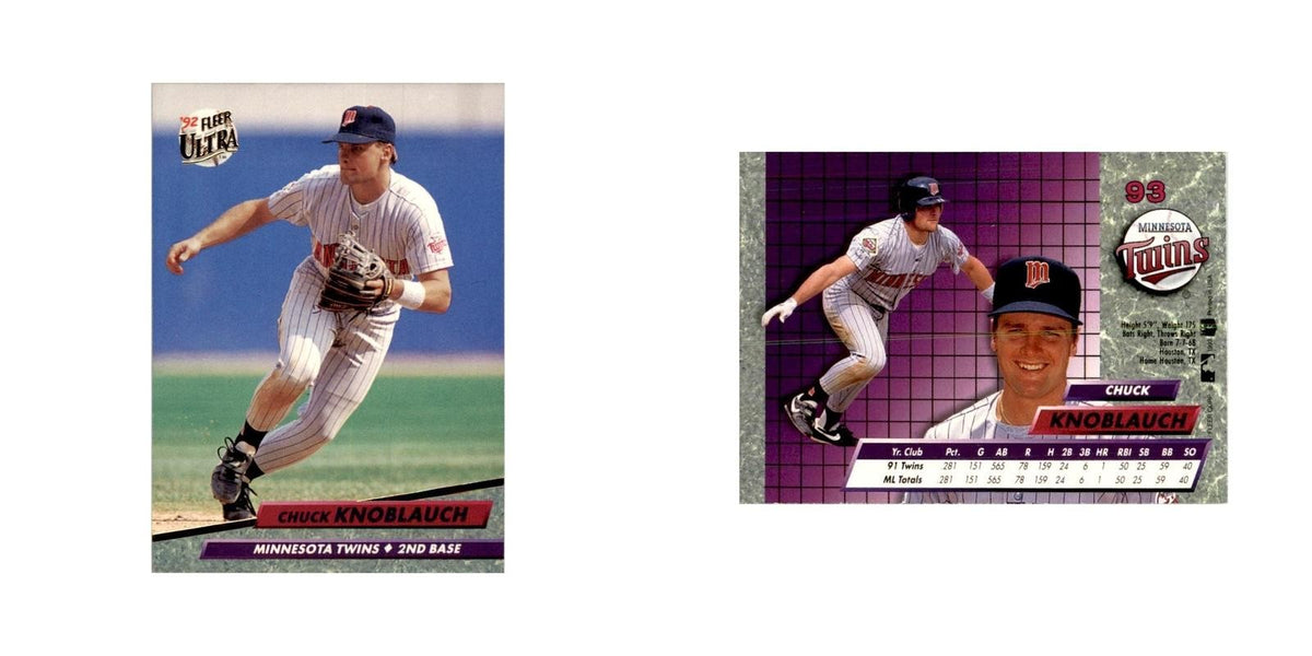 1992 Fleer Ultra Chuck Knoblauch Baseball Cards #93