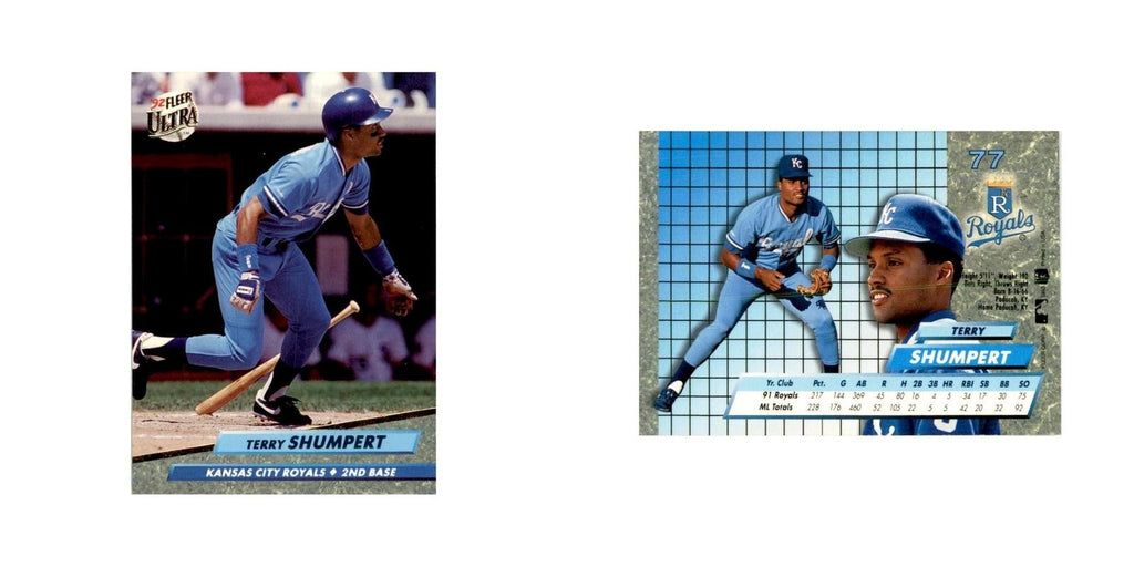 1992 Fleer Ultra Terry Shumpert Baseball Cards #77