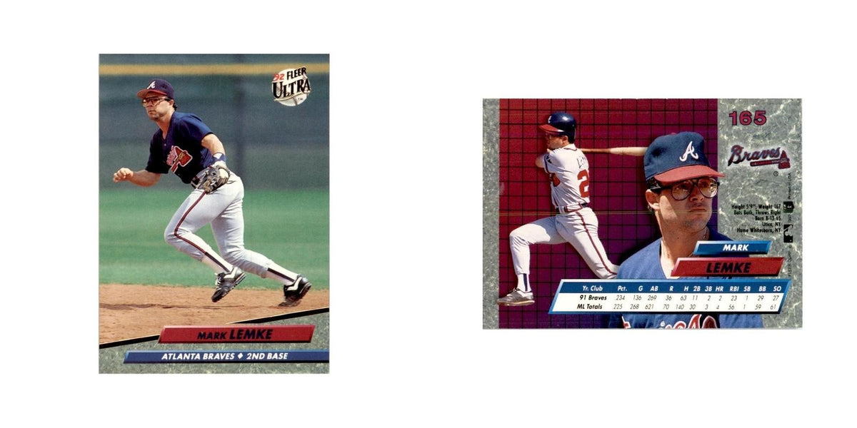 1992 Fleer Ultra Mark Lemke Baseball Cards #165