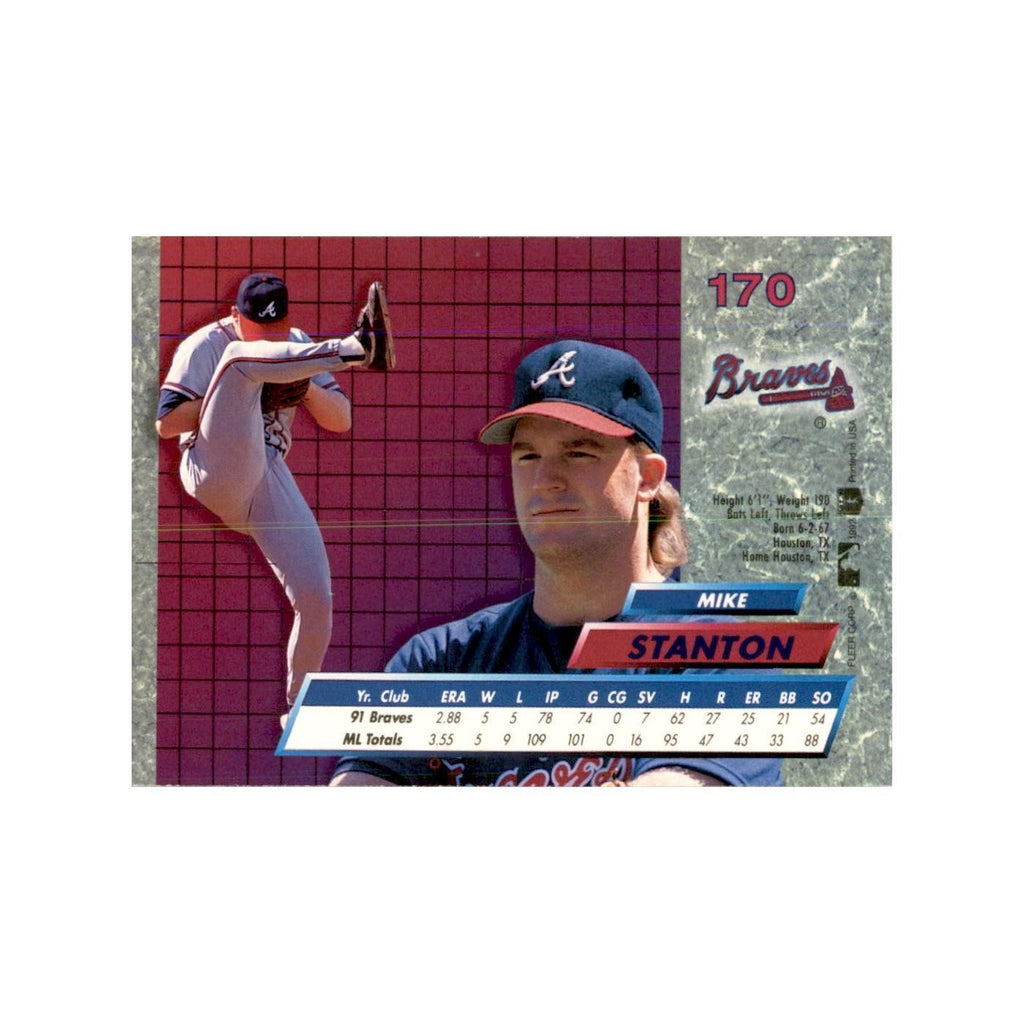 1992 Fleer Ultra Mike Stanton Baseball Cards #170