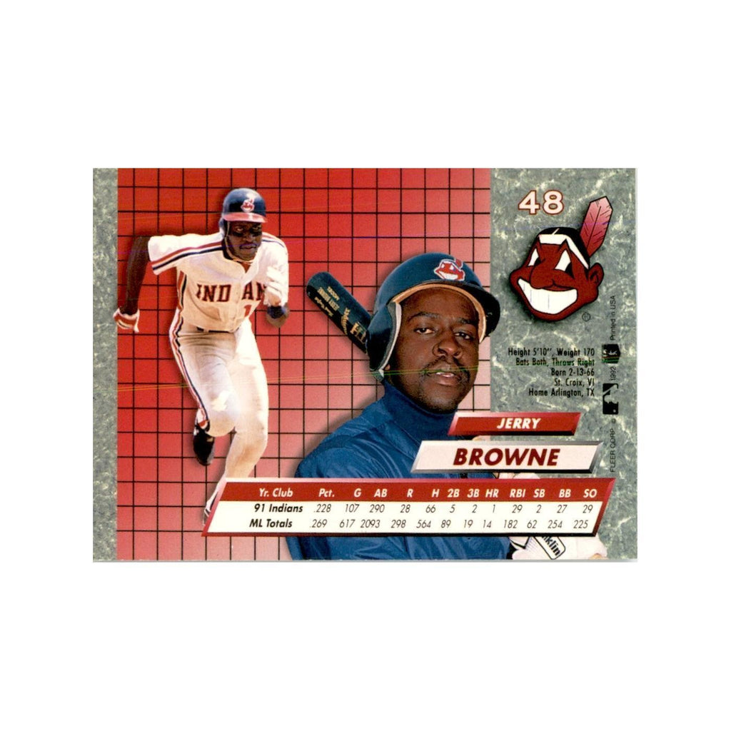 1992 Fleer Ultra Jerry Browne Baseball Cards #48