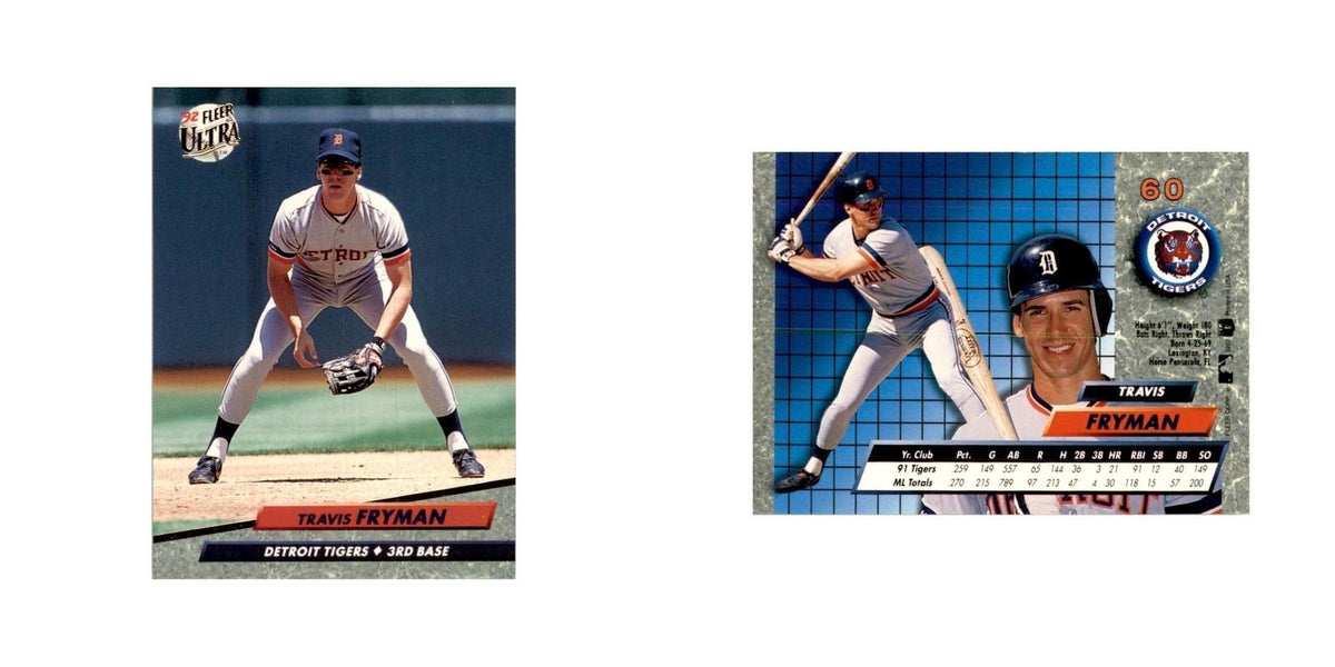 1992 Fleer Ultra Travis Fryman Baseball Cards #60