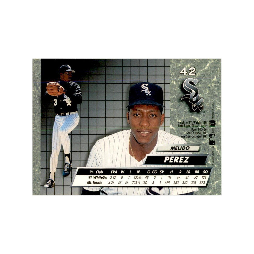 1992 Fleer Ultra Melido Perez Baseball Cards #42