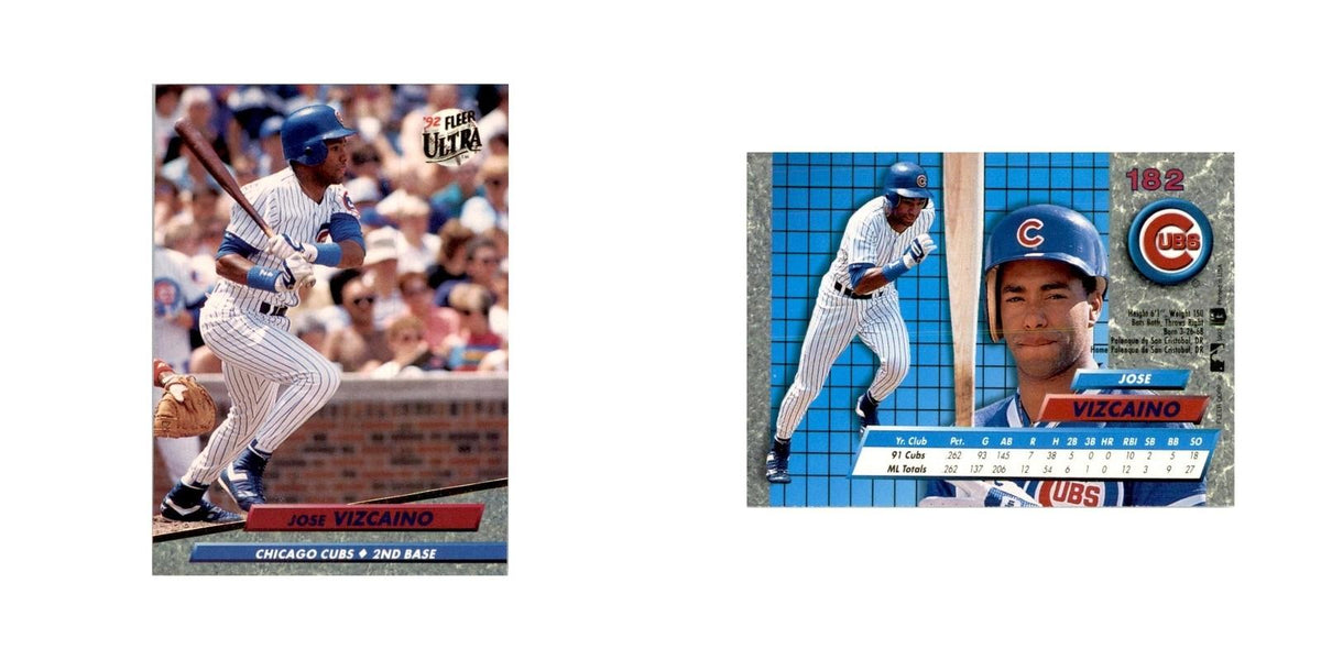 1992 Fleer Ultra Jose Vizcaino Baseball Cards #182