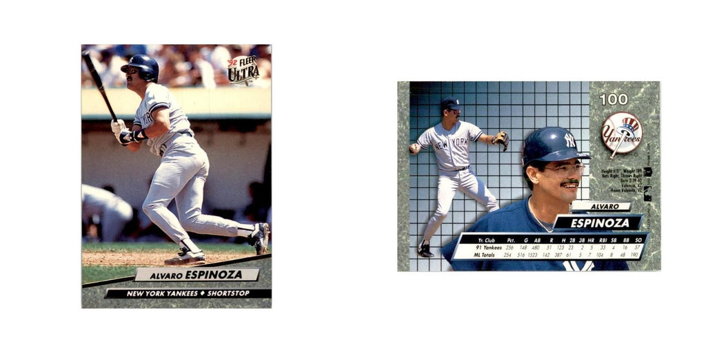 1992 Fleer Ultra Alvaro Espinoza Baseball Cards #100