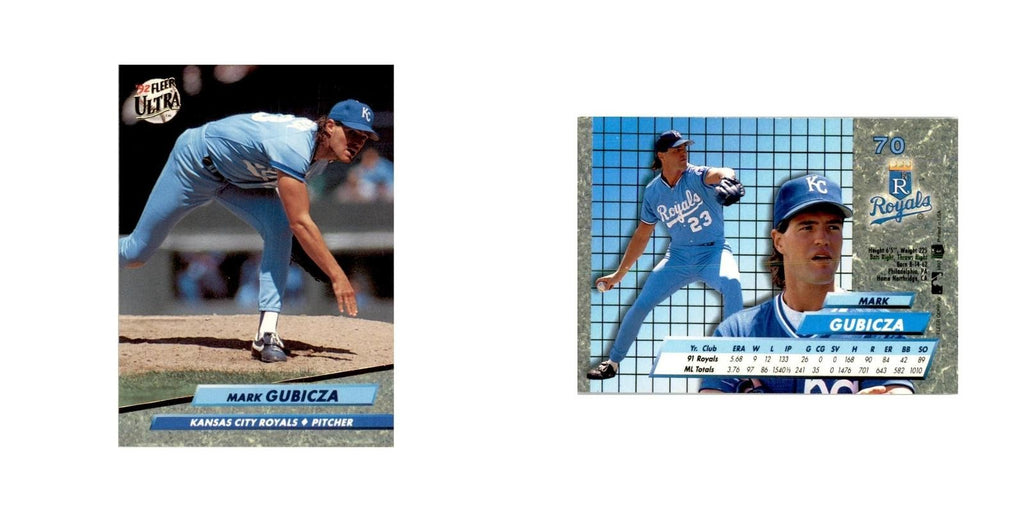1992 Fleer Ultra Mark Gubicza Baseball Cards #70