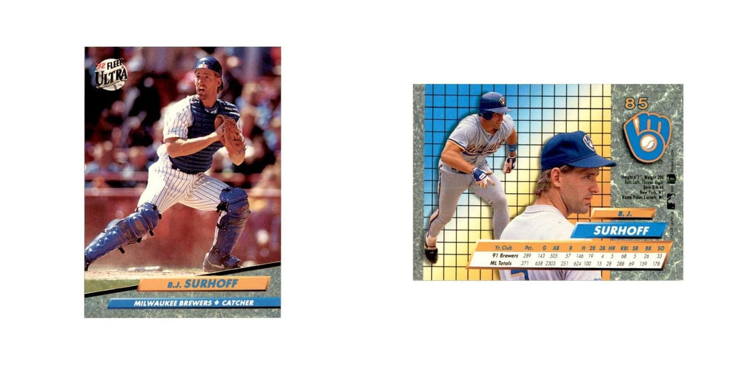 1992 Fleer Ultra B.J. Surhoff Baseball Cards #85