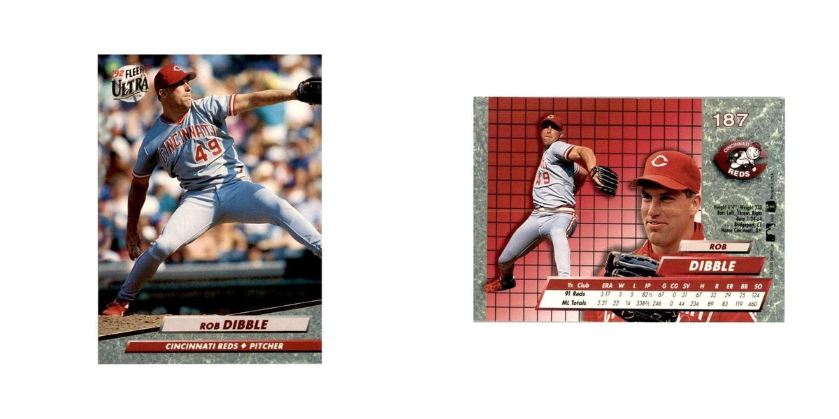 1992 Fleer Ultra Rob Dibble Baseball Cards #187