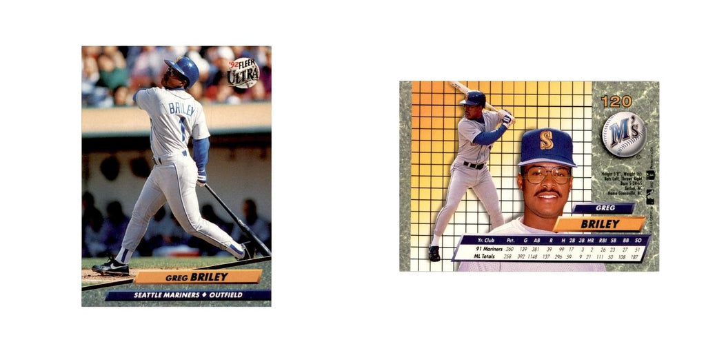 1992 Fleer Ultra Greg Briley Baseball Cards #120