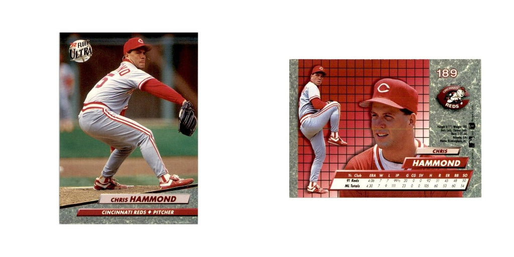 1992 Fleer Ultra Chris Hammond Baseball Cards #189