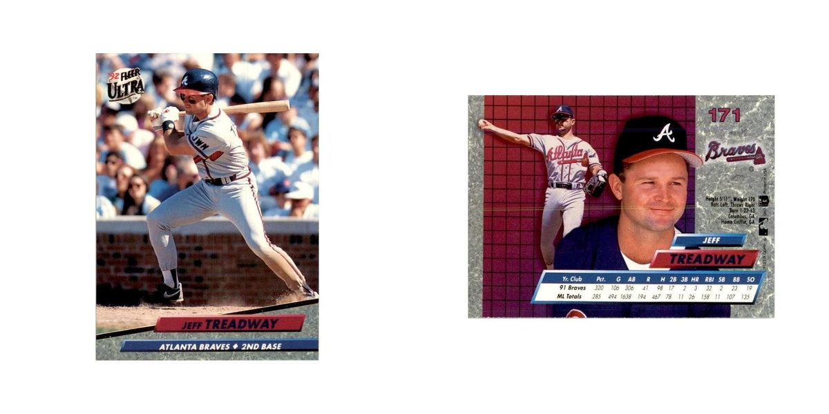 1992 Fleer Ultra Jeff Treadway Baseball Cards #171