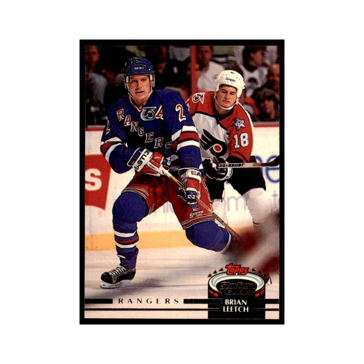 1992 Stadium Club Brian Leetch Hockey Cards #73