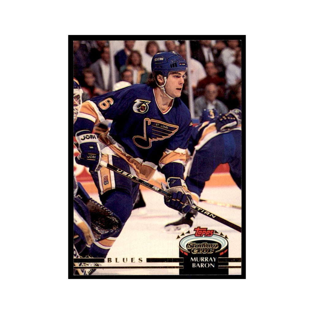 1992 Stadium Club Murray Baron Hockey Cards #194