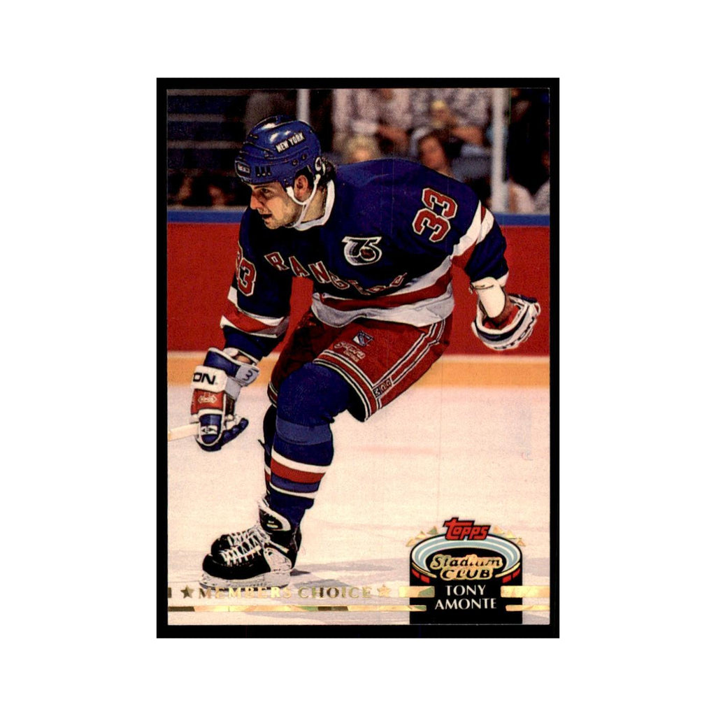 1992 Stadium Club Tony Amonte Hockey Cards #250