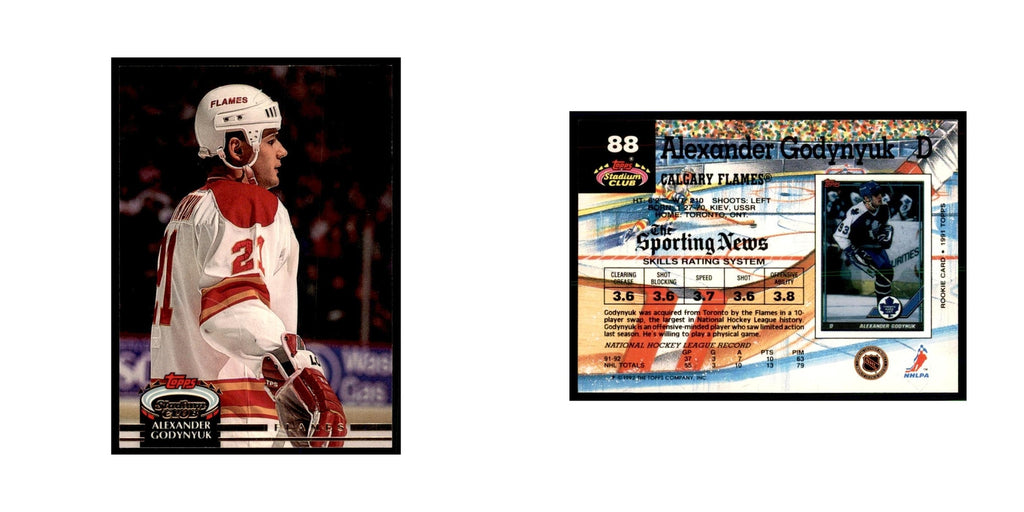 1992 Stadium Club Alexander Godynyuk Hockey Cards #88