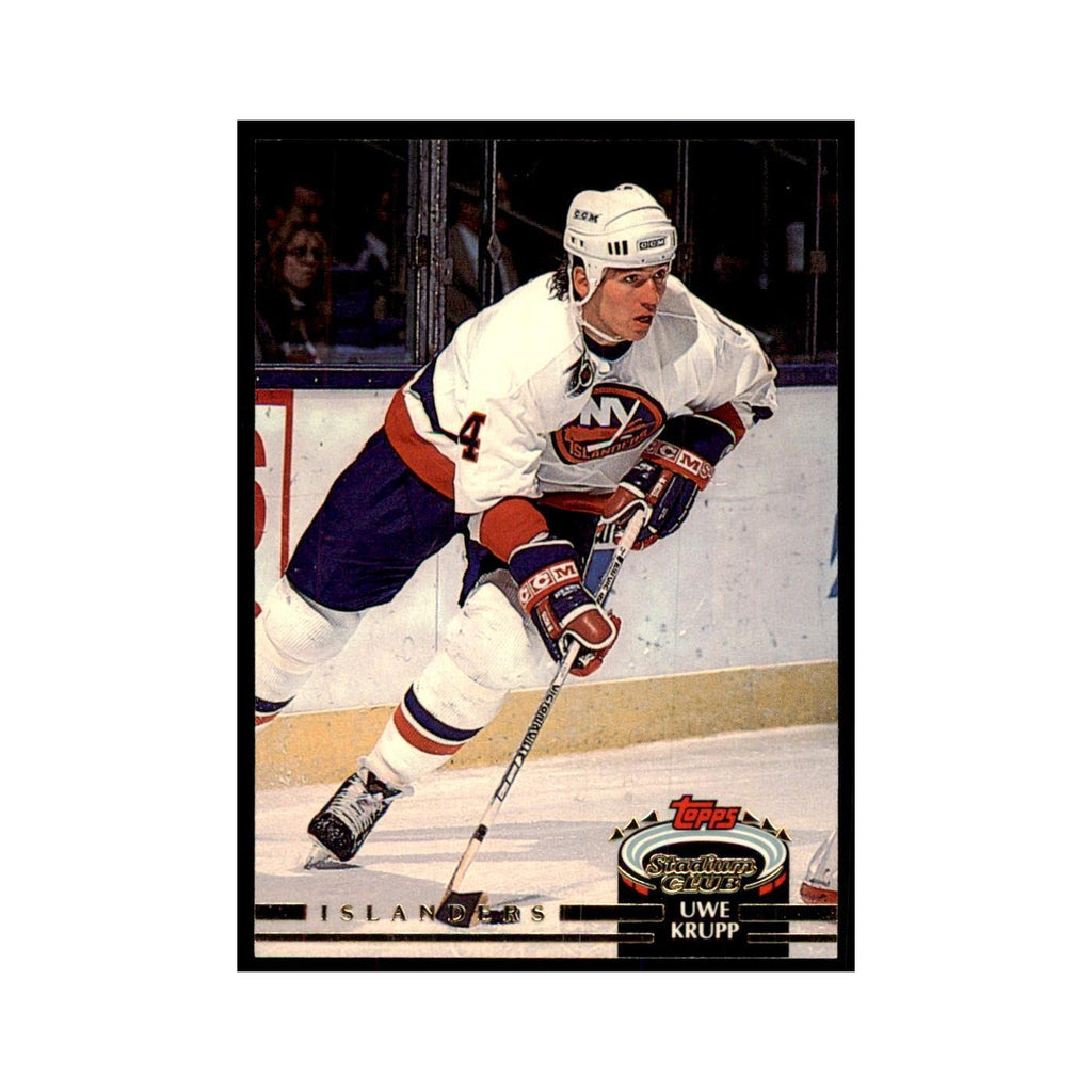1992 Stadium Club Uwe Krupp Hockey Cards #177